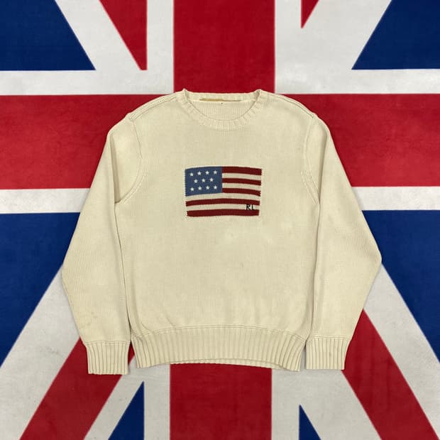 폴로진스 성조기 니트 M 