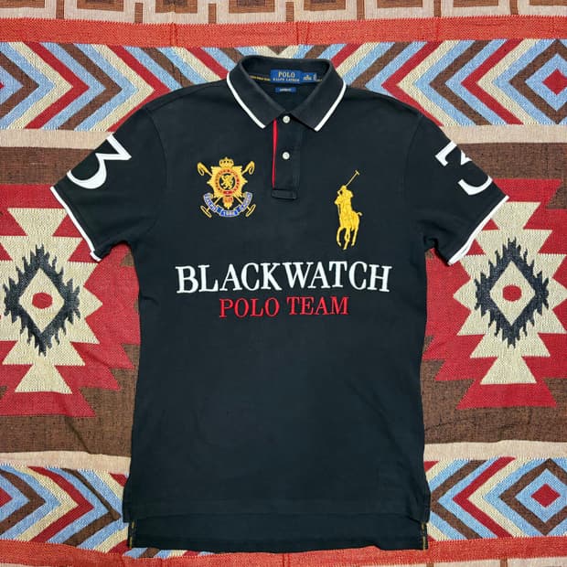 M) 폴로 빅포니 블랙와치 카라티 치프키프