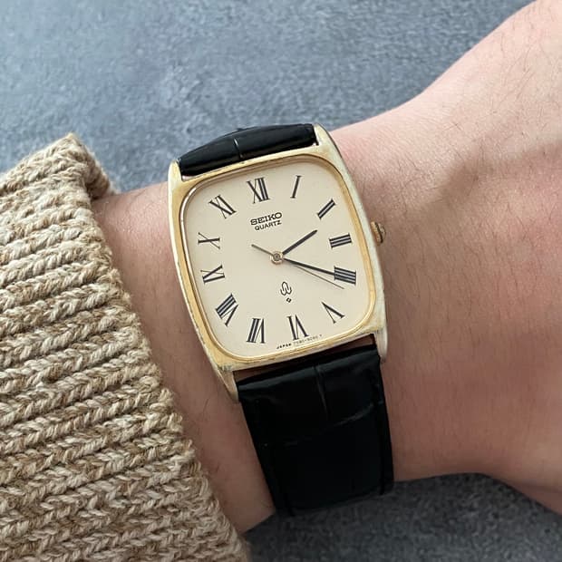 세이코 Seiko 로만 인덱스 스퀘어 쿼츠