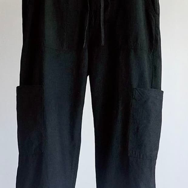 Ancellm 안셀름 샴브레이 베이커 카고 팬츠