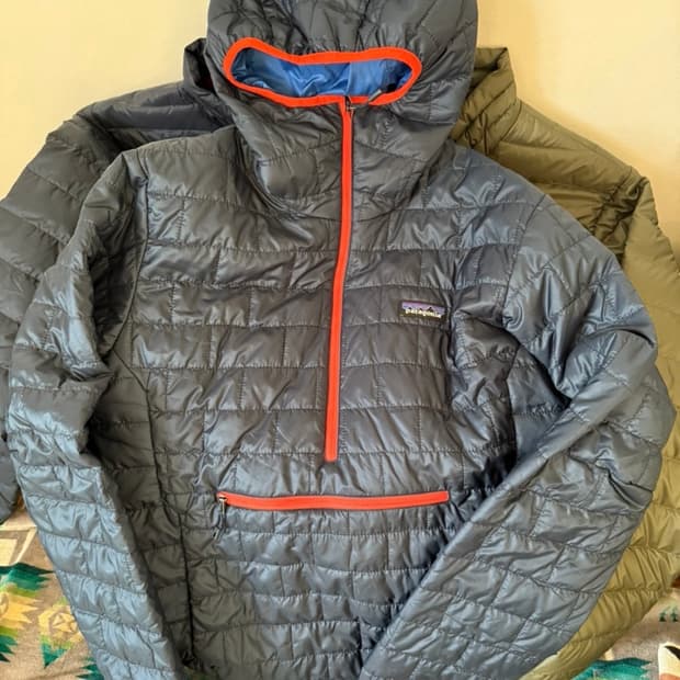 파타고니아 나노퍼프 아노락 후디 다크네이비 s