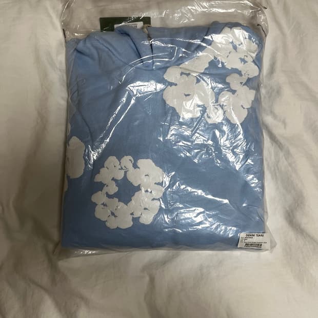 데님티어스 하늘색 후드티