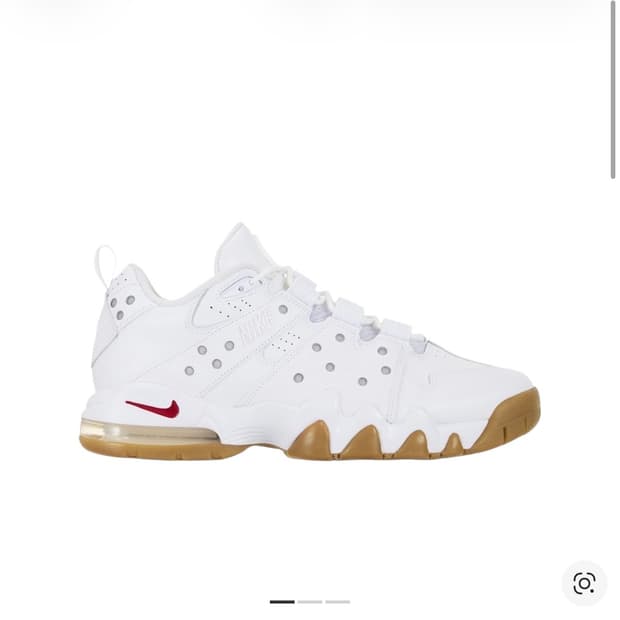 나이키 x 슈프림 SB 에어 맥스 2 CB 94 로우 화이트 바시티 레드