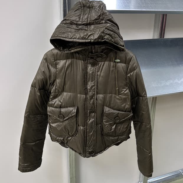 moussy khaki hd down jumper