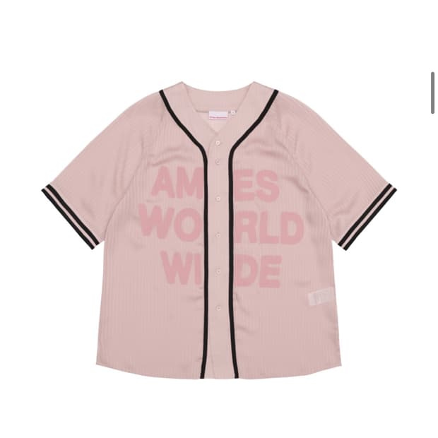 아메스월드와이드 MESH BASEBALL JACKET PINK