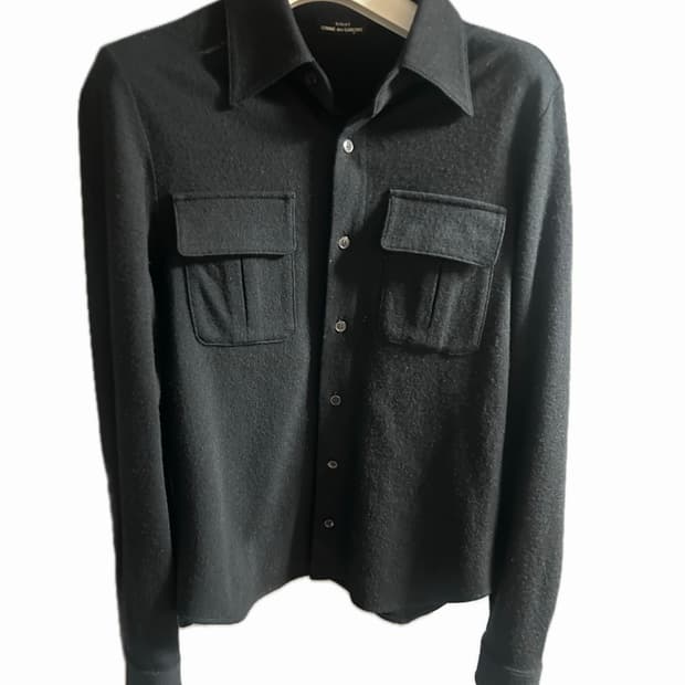 트리콧 꼼데 블랙셔츠