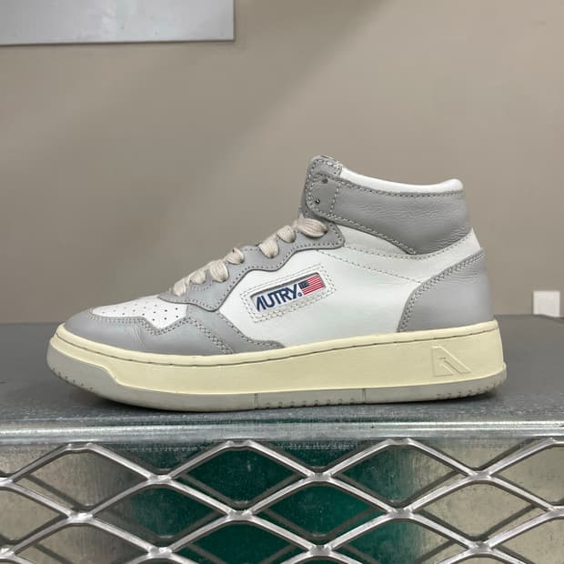 오트리 메달리스트 미드 레더 그레이 화이트 38