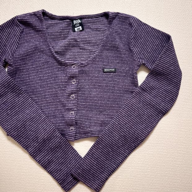 스컬프터 크롭 긴팔