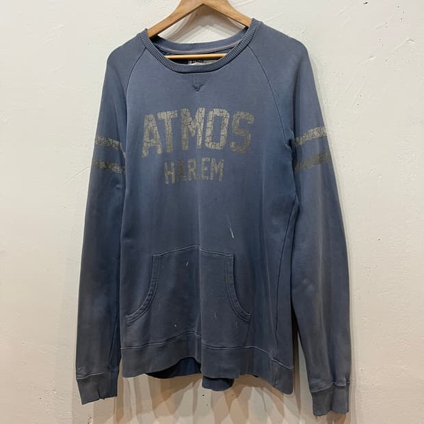 atmos 아트모스 워시드 빈티지 맨투맨 스웻셔츠