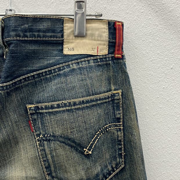 리바이스510 워싱데님진