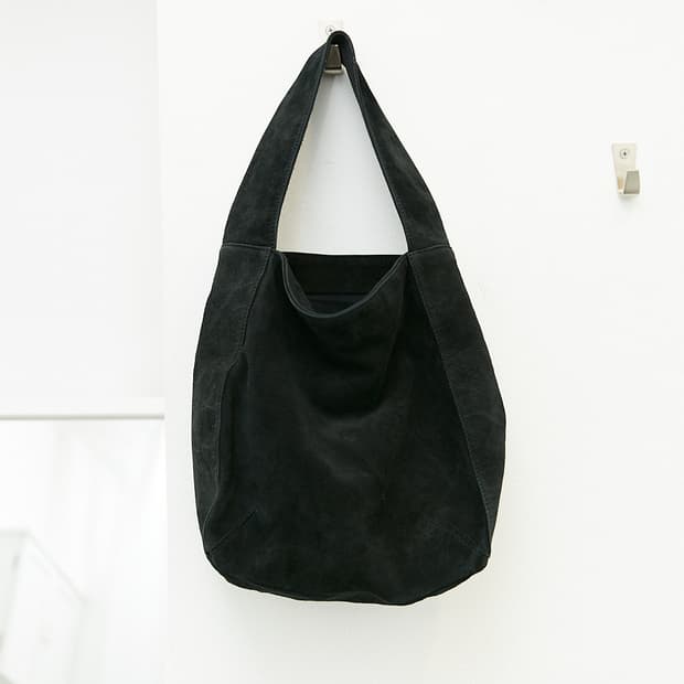 Yohji Yamamoto Noir Suede Shoulder Bag