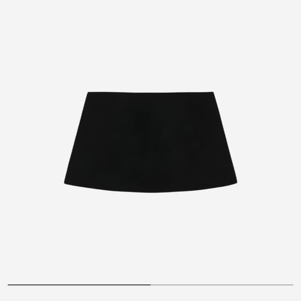 보헤미안서울 베이직 로우 미니 스커트 블랙 M