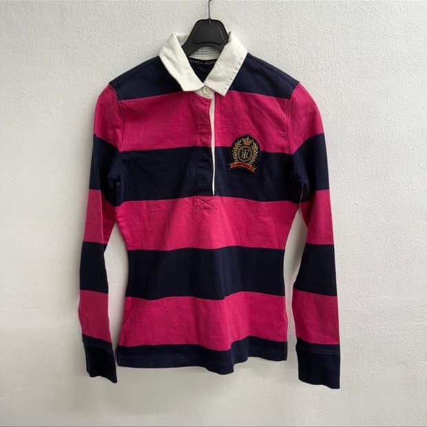 타미힐피거 스트라이프 셔츠 xs