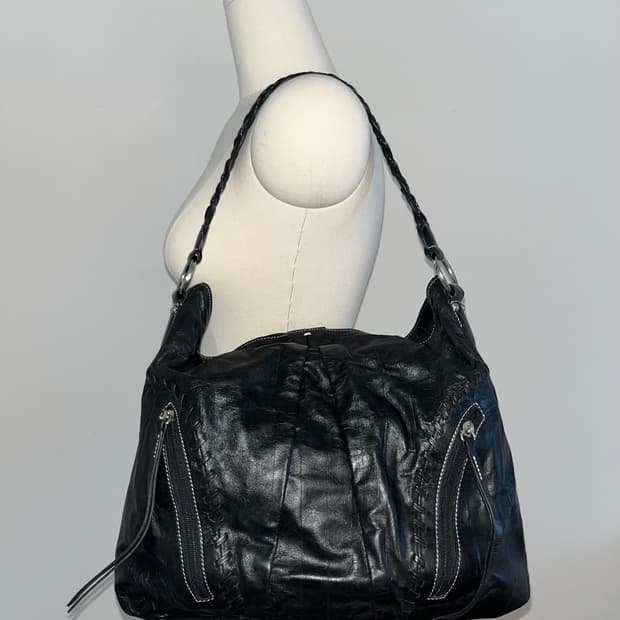 Japan vintage leather Shoulder bag