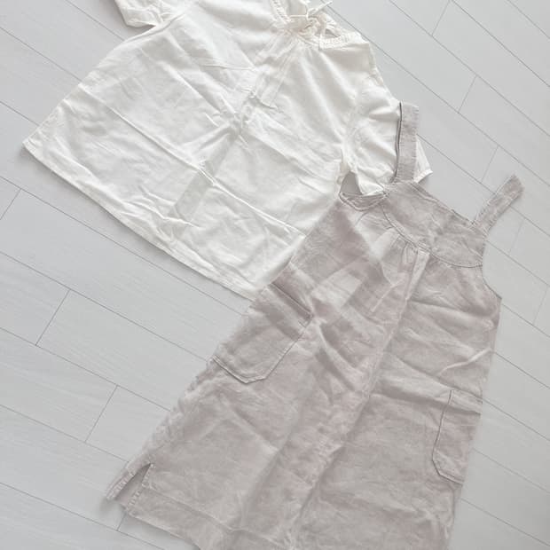 Ehkasopo 블라우스 sm2원피스 세트 린넨 모리걸