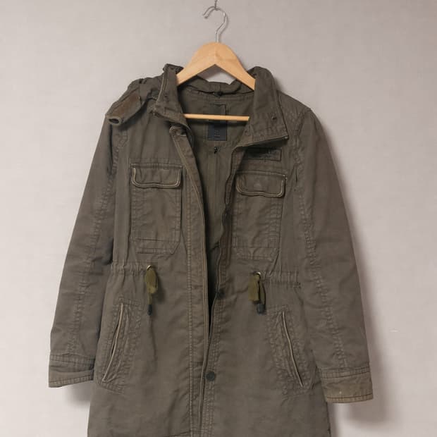 빈티지 게스 카키야상