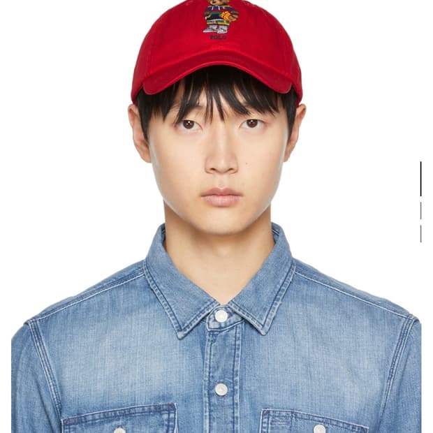 폴로 랄프 로렌 레드 베어 볼캡