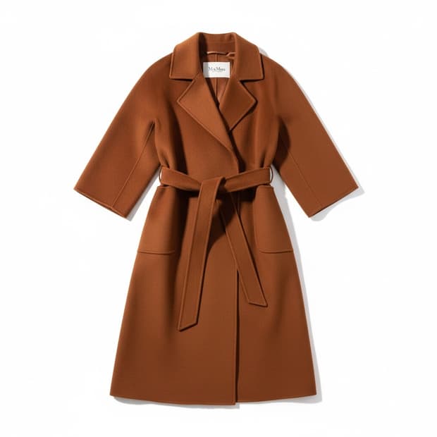 막스마라 브라운 캐시미어 코트 S