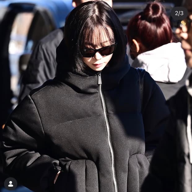 [나야와시 윈터 착용]  화산 텔레토비 버블 재킷 패딩 블랙 S