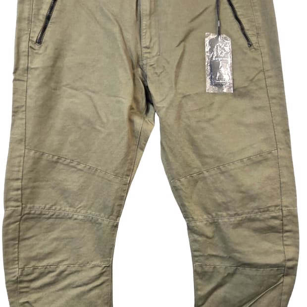 G-STAR카키색 지퍼포인트 배기 바지(W33/L32)남여공용
