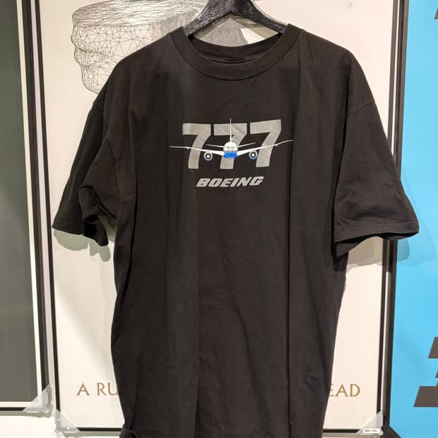 [XL] 오네이타 보잉 777 티셔츠 블랙