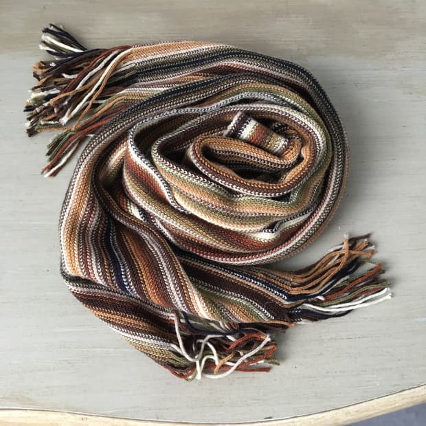 stripe pattern muffler