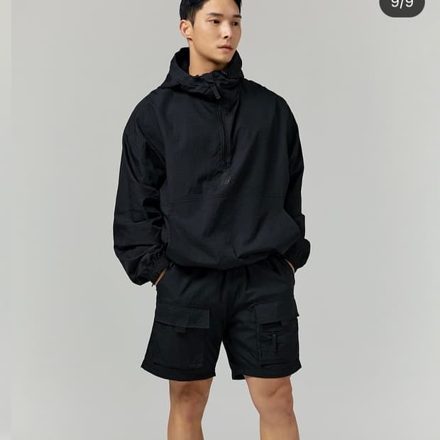 미사용 젝시믹스 블랙 카고 반바지 L