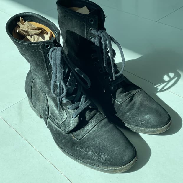 마르지엘라 스웨이드 컴뱃 부츠(*08 아카이브)