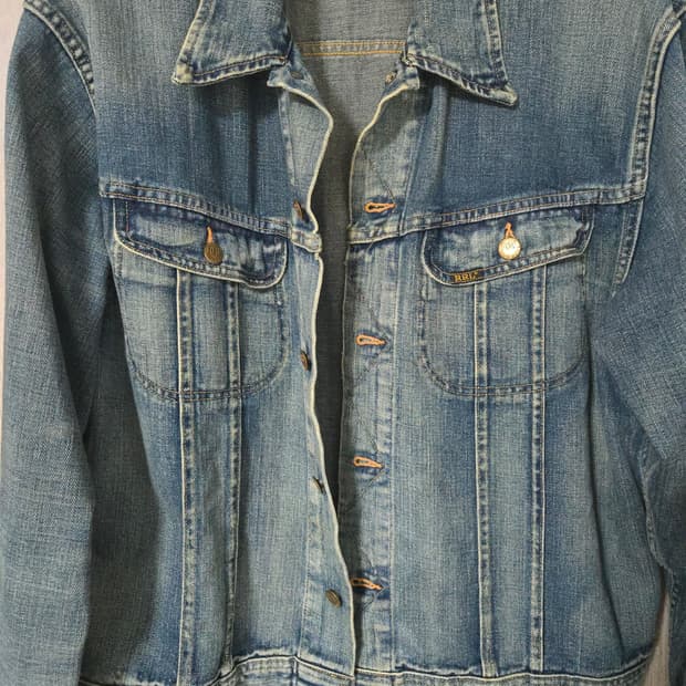 RRL 271 데님 트러커 자켓 리랜드 워시 XL사이즈