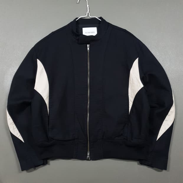 실측 XL) 르마드 신형 23ss 바이커 숏 자켓 투웨이 집업 블랙