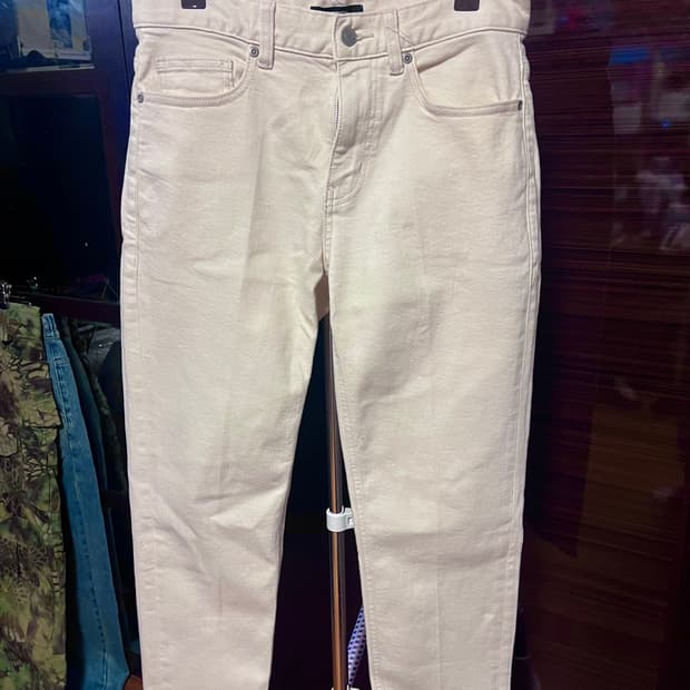 [남성28]무신사스탠다드 테이퍼드 크롭 데님 팬츠 크림