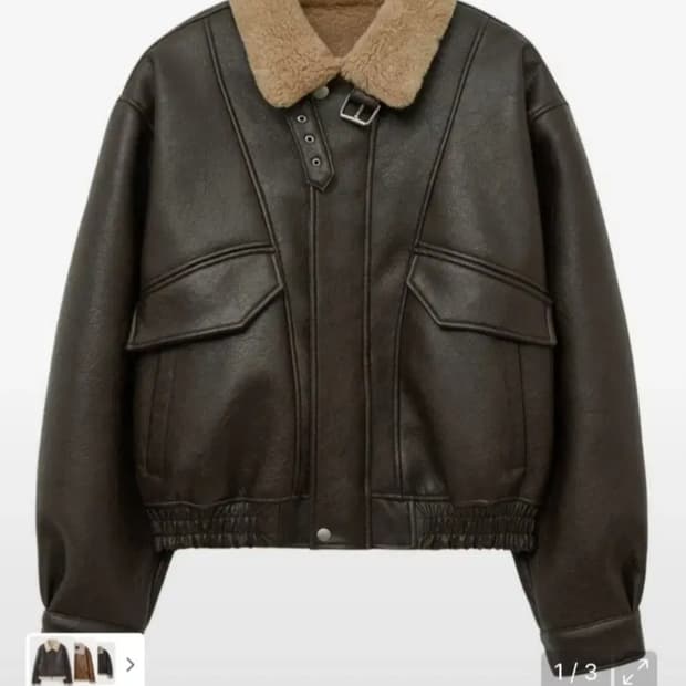 스페로네 A-2 워싱 레더 무스탕 자켓 브라운