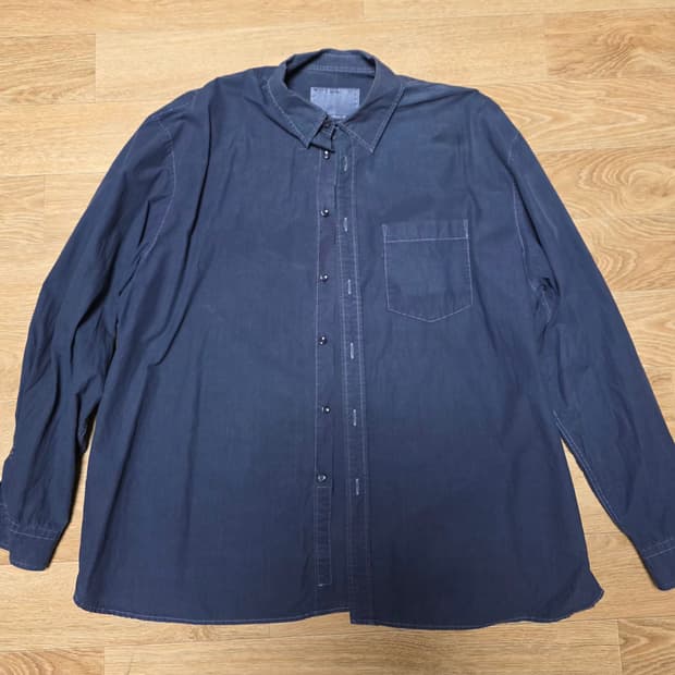 포터리 가먼트다이드 셔츠 다크 블루 2사이즈