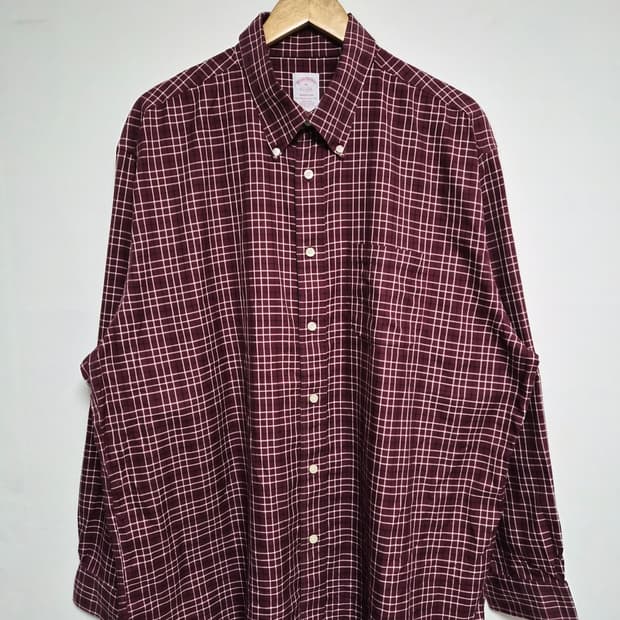 브룩스브라더스 체크 셔츠 XL사이즈 - S341