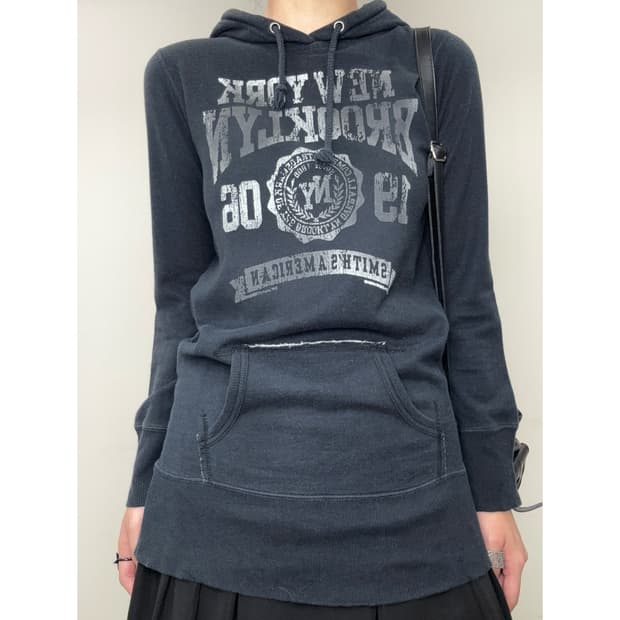 빈티지 블랙 후드티 y2k