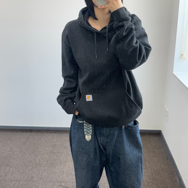 Carhartt 칼하트 블랙 후드티