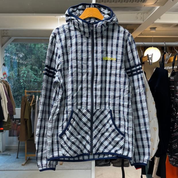 아디다스 시어서커 체크자켓