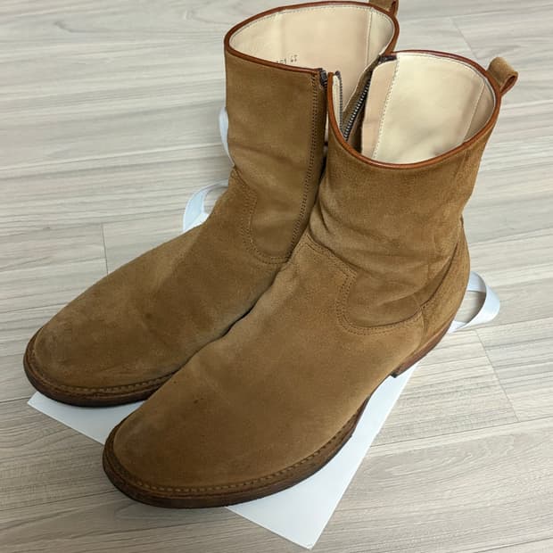 [42] 논네이티브 마인데님 스웨이드 부츠 카멜 색상