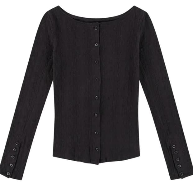 코이세이오 투웨이 롱슬리브 차콜