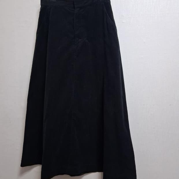 일본빈티지 검정코듀로이 플레어롱스커트 최고의컨디션 28