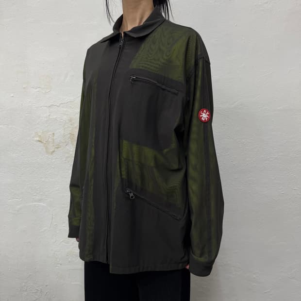 카브엠트(CAVEMPT) 24ss 라인드 파워넷 나일론 혼방 블루종 자켓