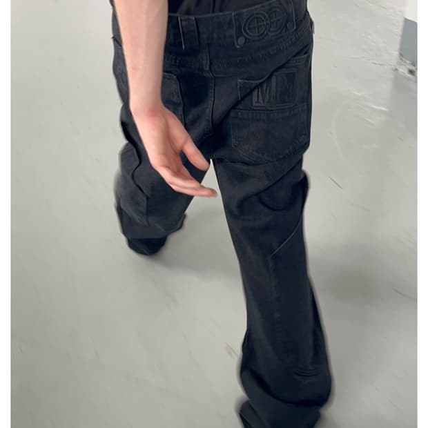 MPa CALF POCKET PANTS (BLACK)