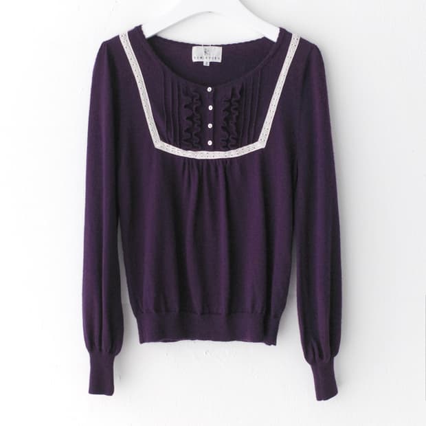 frill lace long sleeve