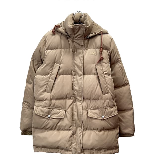 아디다스 우먼스 캐주얼 덕다운 패딩 자켓 베이지