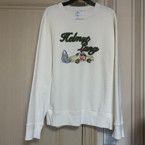 L 헬무트랭 택시 맨투맨 스웻셔츠