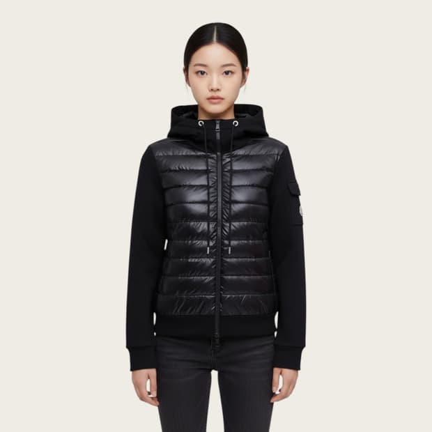 M/ 몽클레어 구스다운 니트 패딩 자켓