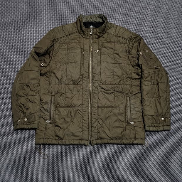 보그너 퀼팅 점퍼 자켓 카키 (105)