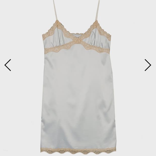 데어드 LACE TRIM SLIP DRESS