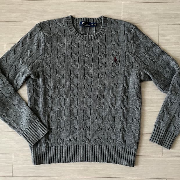 (Man) 폴로 꽈배기 케이블 니트