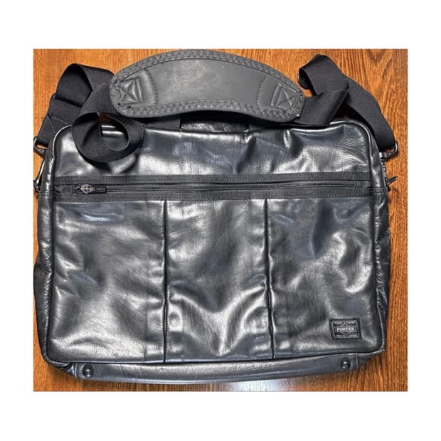 요시다 포터 가죽 브리프케이스